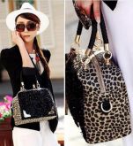 Bolsa de onça com paetê - FRETE GRÁTIS