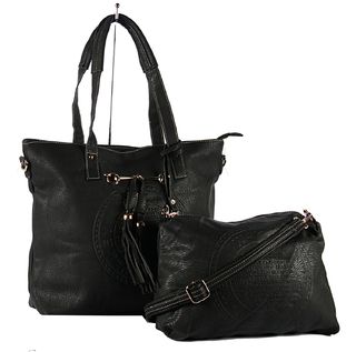BOLSA EM COURO SINTÉTICO 2 EM 1 - PRONTA ENTREGA